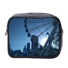 Navy Pier Chicago Mini Toiletries Bag (two Sides) by Riverwoman