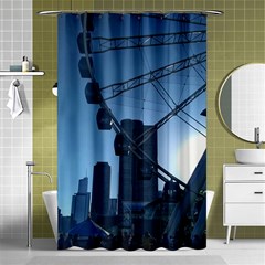 Navy Pier Chicago Shower Curtain 48  X 72  (small)  by Riverwoman