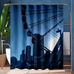 Navy Pier Chicago Shower Curtain 60  X 72  (medium)  by Riverwoman