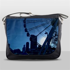 Navy Pier Chicago Messenger Bag by Riverwoman