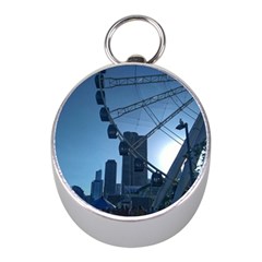 Navy Pier Chicago Mini Silver Compasses by Riverwoman