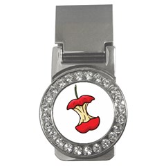 Red Apple Core Funny Retro  Money Clips (cz)  by genx