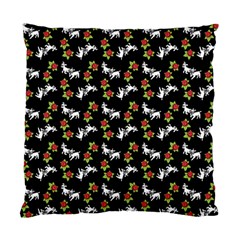 Lamb Pattern Black Standard Cushion Case (one Side) by snowwhitegirl