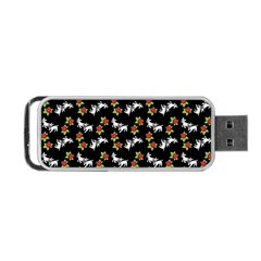 Lamb Pattern Black Portable Usb Flash (two Sides) by snowwhitegirl