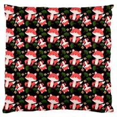 Fox And Trees Pattern Standard Flano Cushion Case (two Sides) by snowwhitegirl