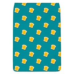 Toast With Cheese Funny Retro Pattern Turquoise Green Background Removable Flap Cover (s) by genx