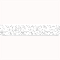 Organic Olive Leaves Pattern Hand Drawn Black And White Small Bar Mats by genx