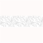 Organic Olive Leaves Pattern Hand drawn Black and white Large Bar Mats 32 x8.5  Bar Mat