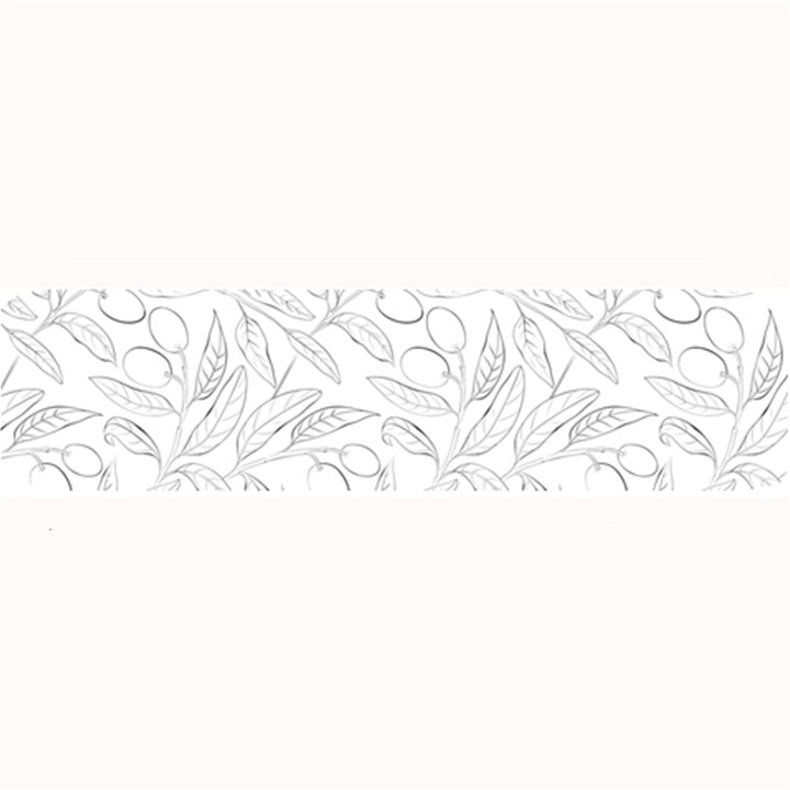 Organic Olive Leaves Pattern Hand drawn Black and white Large Bar Mats