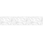 Organic Olive Leaves Pattern Hand drawn Black and white Large Flano Scarf  Back