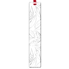 Organic Olive Leaves Pattern Hand Drawn Black And White Large Book Marks by genx