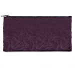 Organic Olive Leaves Pattern Hand drawn Purple Red Wine Pencil Cases Front