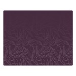 Organic Olive Leaves Pattern Hand drawn Purple Red Wine Double Sided Flano Blanket (Large)  80 x60  Blanket Front