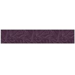 Organic Olive Leaves Pattern Hand drawn Purple Red Wine Large Flano Scarf  Front