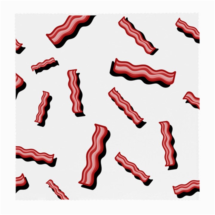 Funny Bacon Slices Pattern infidel red meat Medium Glasses Cloth (2 Sides)