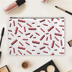 Funny Bacon Slices Pattern Infidel Red Meat Cosmetic Bag (large) by genx