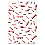 Funny Bacon Slices Pattern infidel red meat Removable Flap Cover (L) Front