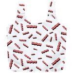 Funny Bacon Slices Pattern infidel red meat Full Print Recycle Bag (XL) Back