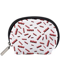 Funny Bacon Slices Pattern Infidel Red Meat Accessory Pouch (small) by genx