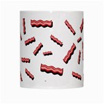 Funny Bacon Slices Pattern infidel red meat White Mug Center