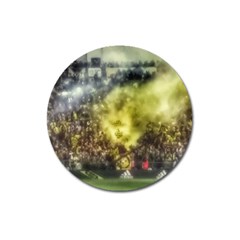 Columbus Crew Crowd, Mapfe Stadium Magnet 3  (round) by Riverwoman