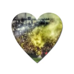 Columbus Crew Crowd, Mapfe Stadium Heart Magnet by Riverwoman