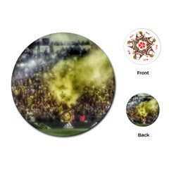 Columbus Crew Crowd, Mapfe Stadium Playing Cards (round) by Riverwoman