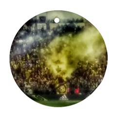 Columbus Crew Crowd, Mapfe Stadium Round Ornament (two Sides) by Riverwoman