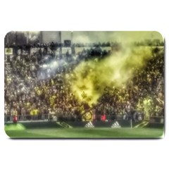 Columbus Crew Crowd, Mapfe Stadium Large Doormat  by Riverwoman