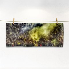 Columbus Crew Crowd, Mapfe Stadium Hand Towel by Riverwoman