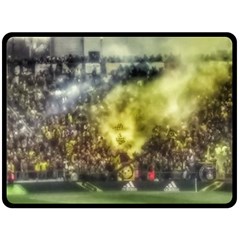 Columbus Crew Crowd, Mapfe Stadium Fleece Blanket (large)  by Riverwoman