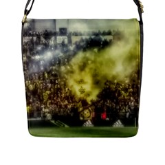 Columbus Crew Crowd, Mapfe Stadium Flap Closure Messenger Bag (l) by Riverwoman