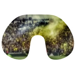 Columbus Crew Crowd, Mapfe Stadium Travel Neck Pillows by Riverwoman