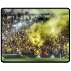 Columbus Crew Crowd, Mapfe Stadium Double Sided Fleece Blanket (medium)  by Riverwoman