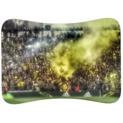 Columbus Crew Crowd, Mapfe Stadium Velour Seat Head Rest Cushion by Riverwoman