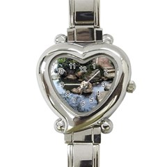 Garden of the Phoenix Heart Italian Charm Watch