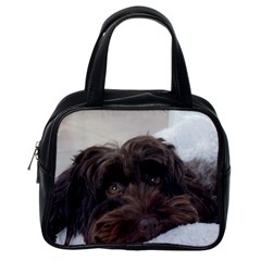 Laying In Dog Bed Classic Handbag (one Side) by pauchesstore