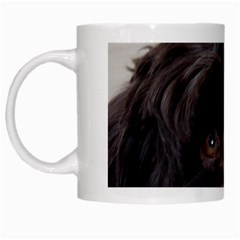 Laying In Dog Bed White Mugs by pauchesstore