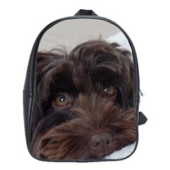 Laying In Dog Bed School Bag (xl) by pauchesstore