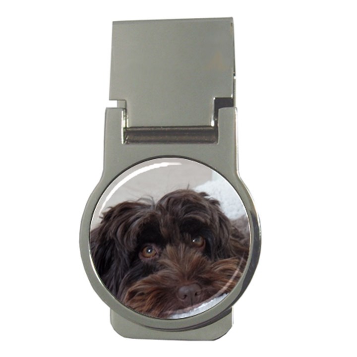 Laying In Dog Bed Money Clips (Round) 