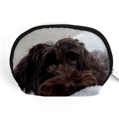 Laying In Dog Bed Accessory Pouch (medium) by pauchesstore