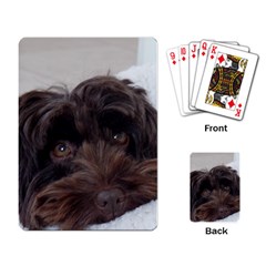 Laying In Dog Bed Playing Cards Single Design