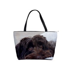 Laying In Dog Bed Classic Shoulder Handbag by pauchesstore