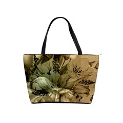 Wonderful Floral Design With Butterflies Classic Shoulder Handbag by FantasyWorld7