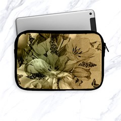 Wonderful Floral Design With Butterflies Apple Ipad Mini Zipper Cases by FantasyWorld7