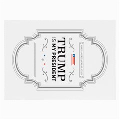 Trump Is My President Maga Label Beer Style Vintage Large Glasses Cloth (2-side) by snek