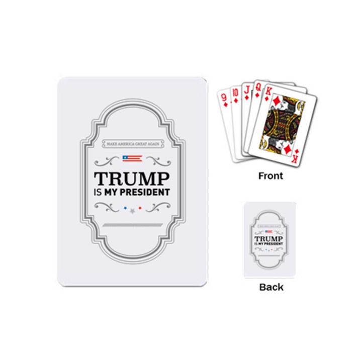 Trump is My President MAGA Label Beer Style Vintage Playing Cards (Mini)