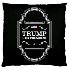 Trump Is My President Maga Label Beer Style Vintage Large Cushion Case (one Side) by snek