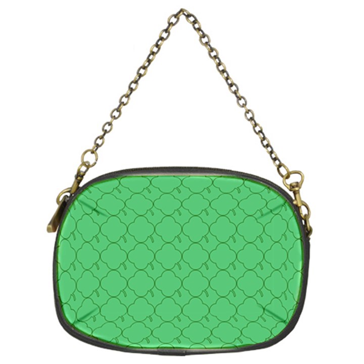 Clover Quatrefoil Pattern Chain Purse (Two Sides)