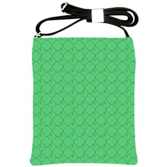 Clover Quatrefoil Pattern Shoulder Sling Bag by emilyzragz